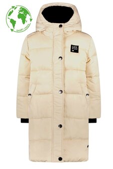 Like FLO W22 girls parelmoer kleurige jacket lang